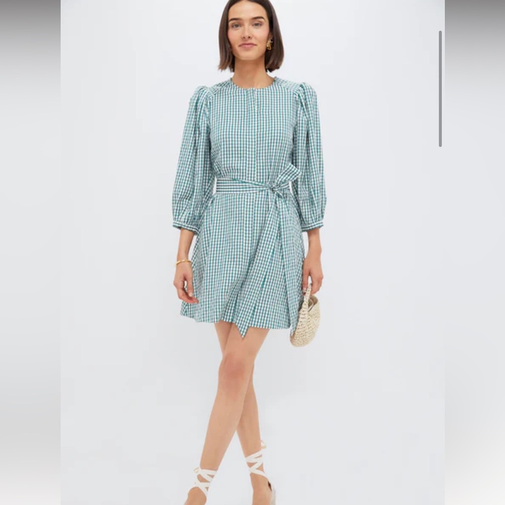 Green Gingham Women's Dress
